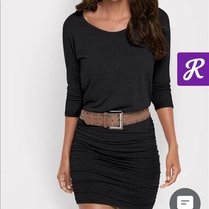 Venus Ruched Detail Dress Black M